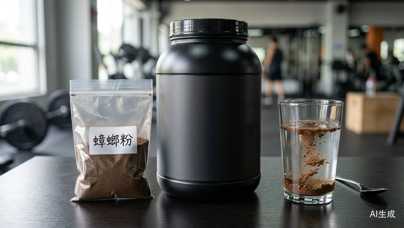 连鸡胸肉糊都敢喝的健身狠人,这次被蟑螂粉吓趴了